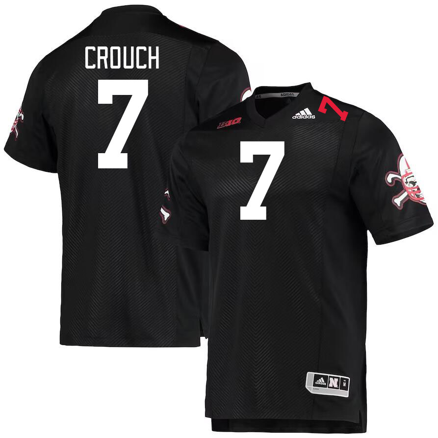 #7 Eric Crouch Nebraska Cornhuskers Jerseys Football Stitched-Black